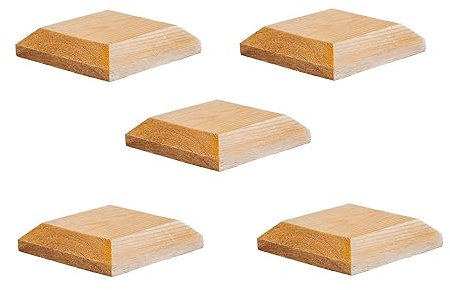 Timber Fence Post Cap | Fits 4x4 (100x100mm) Posts | Untreated | Square Posts | Pack of 5