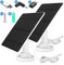 5W Solar Panel for Security Camera 2 Pack - 5V Charger with Micro USB, DC 3.5mm, USB & Type-C Port, IP65 Waterproof, 9.8ft Cable, 360° Adjustable Bracket