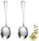 2 Piezas Cuchara para Servir de Acero Inoxidablee, Cucharas para Servir de Buffet Grandes, Cucharas Grandes para Servir de Acero Inoxidables para Servir con Asas Largas para el Hogar, Hotel, Bufé