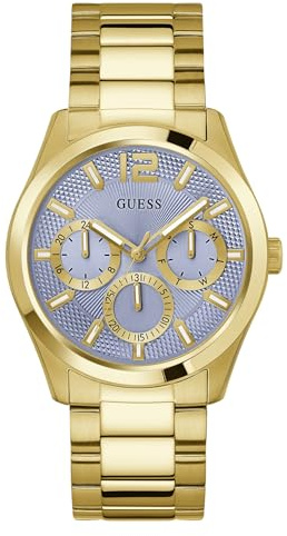 GUESS Herren Uhr Armbanduhr Zen GW0707G2 Edelstahl Gold
