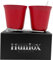 Huniox® 2 x 250 ML Tazza per Capuccino – Tazze Caffe Particolari - Tazzine Caffe - Tazze Cappuccino Bar - Bicchieri Particolari - Tazze da Tè - Tazze per Cappuccino (RUBY, 250 ML)