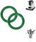 Lot de 2 pièces en caoutchouc Thermomix TM5 & TM6 | Accessoires Thermomix | Pièces de rechange pour robot de cuisine Thermomix | Joint vert pour lame Thermomix | Lames Thermomix | Anneau d'étanchéité