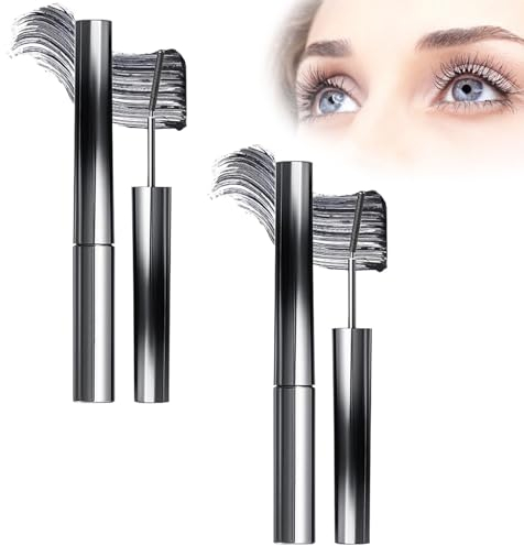 Lijieyou Curling Iron Mascara, Lijieyou Mascara, Iron Wand Mascara, Long Lasting Waterproof and Sweatproof Mascara, Extra Slim Metal Mascara, Curling Mascara Korean