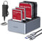 ORICO Aluminium Clone HDD Docking Station, 4 Bay Festplattengehäuse USB 3.2 Gen 1 für SATA 2,5/3,5 Zoll SSD/HDD bis zu 4 x 20 TB, Offline-Klonen, 12V/6,5A Netzteil (6646C3-C)