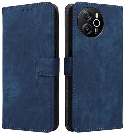XINNI Handyhülle für Blackview Shark 8, RFID Protect PU/TPU Klappetui Schutzhülle Flip Magnetisch Telefonhülle, Blau