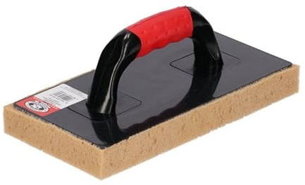 OLEJNIK J L PROFESSIONAL Reibebretter Kunstoff Fliesenwaschbrett mit dichtem hochfestem Schwamm Reibebrett mit Braun Hydro-Schwammauflage Fliesenwaschbrett mit Schwammauflage-Fliesenwaschschwamm