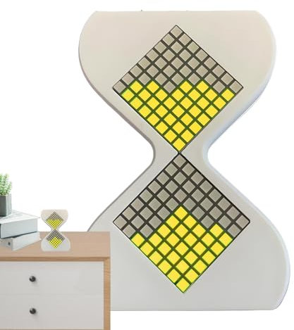Clessidra elettronica, timer elettronico a LED, 10 x 7 x 2 cm, con regolabile da 0 a 30 minuti, timer meccanico per aula cucina