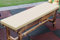 Wasserdichte Outdoor-Sitzauflage für 2-/3-/4-Sitzer-Gartenbank, 110 x 50 x 5 cm, Beige, Schaukel-, Terrassen-Unterlage, rechteckiges Bankkissen (100/120/150 cm)