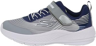 Skechers Boys' Microspec Advance Trainer, Navy, 9 UK Toddler