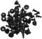 EXCEART 30 vis antivibrations pour SSD 2,5 pouces, kit de vis de montage pour disque dur anti-chocs, noir, pour boîtier PC, ordinateur portable, stockage DIY