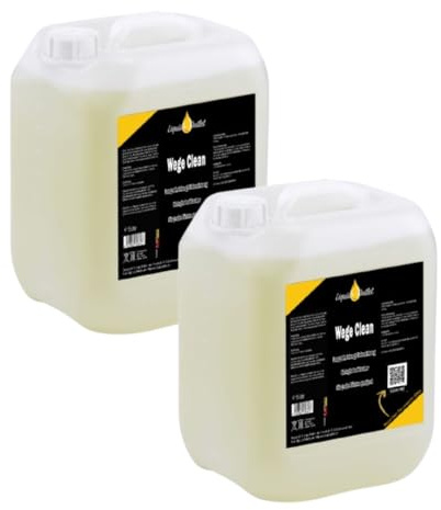 Liquid Outlet Wege Clean Steinreiniger 2x 5L – Biologischer Grünbelagentferner für Pflastersteine, Kies & Beton – Steinreiniger intensiv außen, Flechtenentferner, Terassenreiniger Außenbereich
