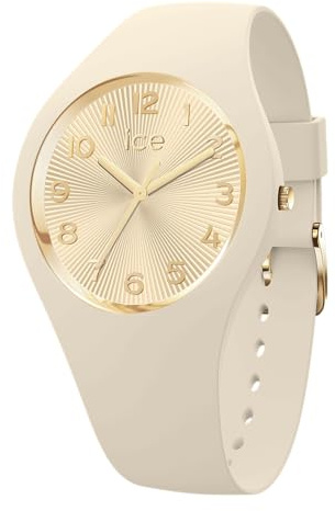 Ice-Watch – Ice Champagne – Damenuhr mit Silikonarmband (Small 37)