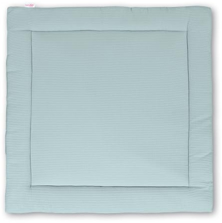 babybay Krabbeldecke 120x120 cm Waffelpiqué, zartblau