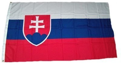 Flaggenking Slowakei Flagge/Fahne, mehrfarbig, 150 x 90 x 1 cm, 17003