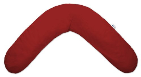 TheraLine Stillkissenbezug Design Uni Rot 28