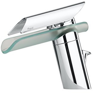 Rubinetto miscelatore LAVABO codice 73cr211 serie MORGANA – PAINI Rubinetterie – Finitura Cromo/Vetro