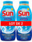Sun Gel Lave-Vaisselle Tout En 1 900ml 45 Doses - Lot de 2