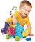 TOMY Babyspielzeug mit Musik Rudi Rasselelefant mehrfarbig - hochwertiges Kleinkindspielzeug - vereint Steckspielzeug und Musikspielzeug - ab 12 Monate