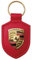 Porsche à crête Porte-clés en cuir Rouge-WAP0500920E