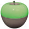 Design-LED-Tischleuchte Apple - An-Aus-Puste-Schalter, DRM: 9cm, 8X LEDs weiß und 4X LEDs farbwechselnd, 1,6 W. Effekt-Deko-Leuchte