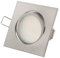 TEVEA Ultra Flach Premium LED Einbaustrahler - 3.5W 230V Edelstahl Optik Schwenkbar - Einbauspots - Einbauleuchten (Neutralweiss)