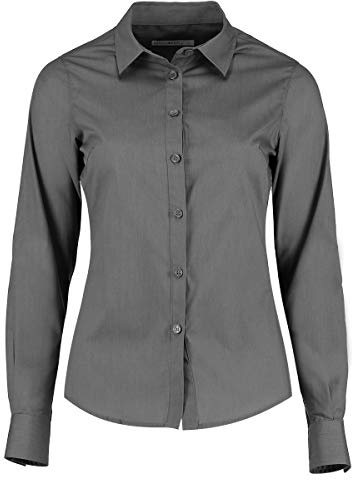 Kustom Kit Women's Poplin Shirt Shirt, Grey (Graphite Kk-GRP-), 18