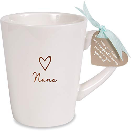 Pavilion Gift Company 19562 Nana Cup, Stoneware, Cream