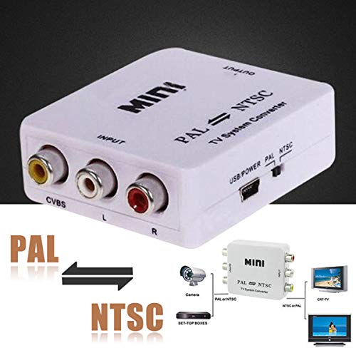 Wallfire Sélecteur de convertisseur de système de télévision bidirectionnel PAL/NTSC/SECAM vers PAL/NTSC