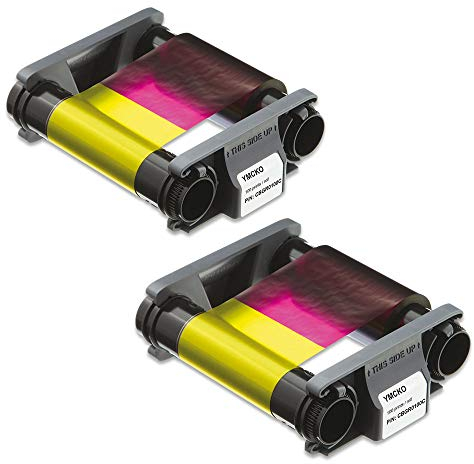 Evolis Badgy CBGR0100C Farbband für Badgy100 & Badgy200, 2 Stück