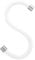 Peppermint Products Loop Hook | Textil-S-KLEIDERHAKEN aus Seil | 5er Set (Weiß)