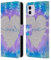 Head Case Designs Violett Herz Colourful Love Leder-Wallet-Hülle Kompatibel mit Apple iPhone 11