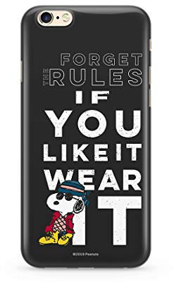 Original und Offiziell lizenziertes Snoopy Handyhülle für iPhone 6 PLUS, Case, Hülle, Cover aus Kunststoff TPU-Silikon, schützt vor Stößen und Kratzern