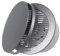 Europplast 150mm Round Bathroom Extractor Fan - Silver, Silent, Wall & Ceiling Mounted