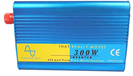 SSCYHT Convertisseur Pur Sinus De 300 W, DC 12V / 24V À AC 220V, Convertisseur De Batterie De Voiture avec Port USB Et Prise AC