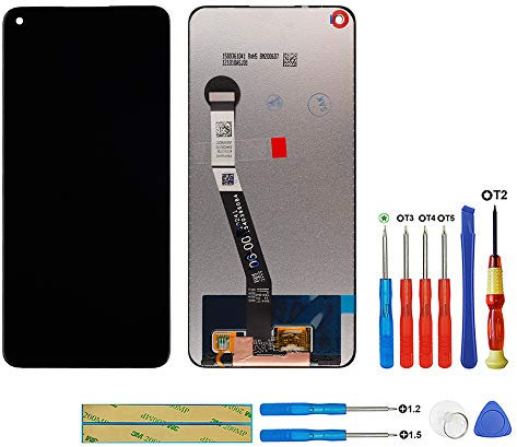 swark Pantalla LCD compatible con Redmi Note 9 (no apto para Redmi Note 9 versión 4G y versión 5G) (negro sin marco) pantalla LCD pantalla táctil digitalizador de cristal + herramientas