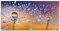 ARTland Wanddeko Wandbild Alu Verbundplatte für Innen & Outdoor Bild 100x50 cm Querformat Pusteblume Blumen Natur Pflanzen Abstrakt Modern Orange U1TA