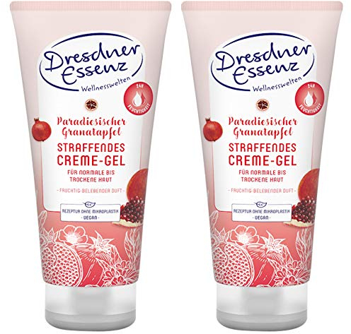 2er Pack Dresdner Essenz Cremegel Paradiesischer Granatapfel 2 x 200 ml Bodylotion Körpergel