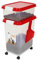 Taylor & Brown 3-Piece Airtight Pet Food Storage Container With Plastic Measuring Scoop Treats For Pet Dog Cat Animal Dry Food Dispenser With Casters, Red
