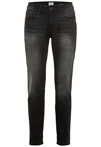 camel active Herren Slim Fit Madison Stretch Jeanshose Hose, Schwarz (Asphalt - 88), 34W / 38L