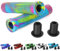 145mm Scooter BMX Lenkergriffe Weiche rutschfeste flanschlose Longneck Griffe für Pro Stunt Scooter Bars BMX Bikes Bars (Rainbow)
