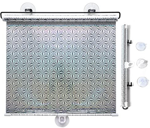 Xrdbfd Verdunkelungsrollo Mit Saugnäpfen Ohne Bohren, 40x125/58x125cm Sonnenschutzrollo Für Dachfenster, Fenster Sonnenschutz Verdunkelungs Rollos,50x125cm/20 * 49in