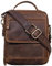 ROYALZ 'Tennessee' Handliche Echtleder Herrentasche zum Umhängen - Kleine Leder-Tasche Herren Umhängetasche Männerhandtasche im Vintage Design für Tablet 11 Zoll, Farbe:Nevada braun