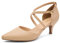 Greatonu Décolleté da Donna Scarpe A Punta Tacco Gattino Matrimonio Festa Nuziale Scarpe Eleganti da Ufficio Nude-P EU 38