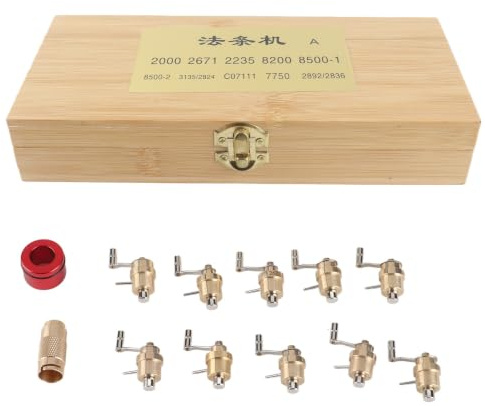 Kit Enrollador Resorte Principal Reloj | 10 Manivelas para Movimientos 2000 7750 3135, Ergonómico Antideslizante, Relojeros Taller Reparación Precisión