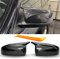 Auto Zubehör Aussen Sport Spiegelkappen Passt auf 2007-2014 BMW X5 E70 X6 E71 E72 Tuning Teile Car Accessoires - Optik Kohlefilm Schwarz, M Look