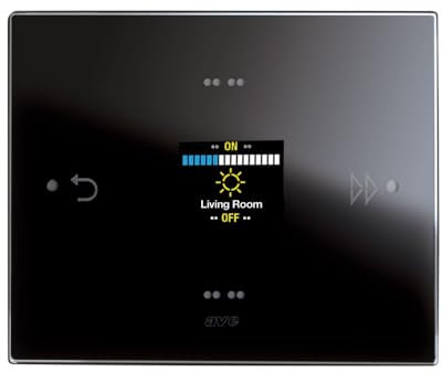 Room Controller Knx Vetro Nero AVE 442KNXMF-NAL