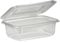 Mega Packaging Clear Plastic Hinged Take Out Containers Disposable Clamshell Food Cake Containers with Lids - Best for Dessert, Cakes, Cookies, Salads, Pasta, Sandwiches (750cc - 100Pack)