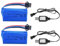 ZYGY 2PCS 7.4V 600mah 2S Batterie au Lithium avec Prise SM-3P et 2PCS câble de Charge USB pour DE82 TK3086B G20601 RC Jouet RC VoitureTK-3082B Cascadeur Batterie de Voiture