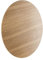 Wandleuchte Holz rund Ø 40 cm T: 5 cm flach indirektes Licht für 4x G9 in Eiche Modern KAPILA Wandlampe Wohnzimmer Treppe Flur