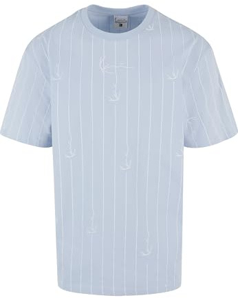 Karl Kani Herren Small Signature Logo Prinstripe Tee